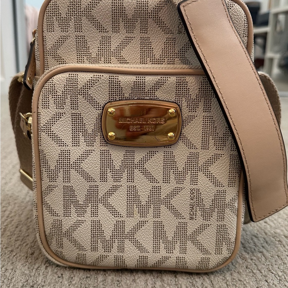 Michael Kors Beige Crossbody Bag